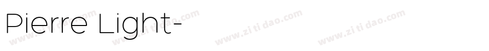 Pierre Light字体转换